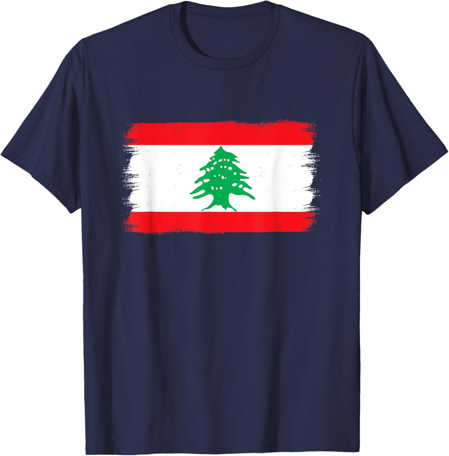 Lebanese Flag Lebanon T-Shirt - T-Shirt | Navy