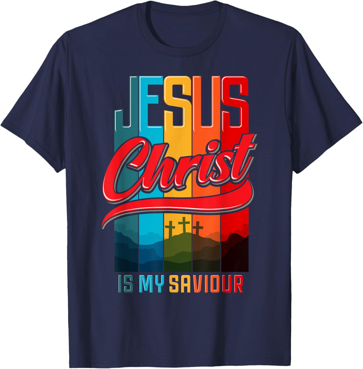 Jesus is my Savior King Christian Verse Women T-Shirt - T-Shirt | Navy