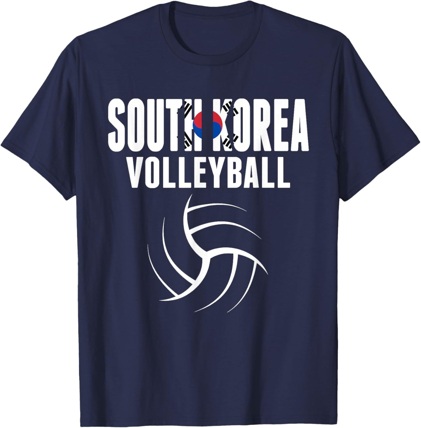 South Korea Volleyball Fans Jersey - Korean Sport Lovers T-Shirt - T-Shirt | Navy