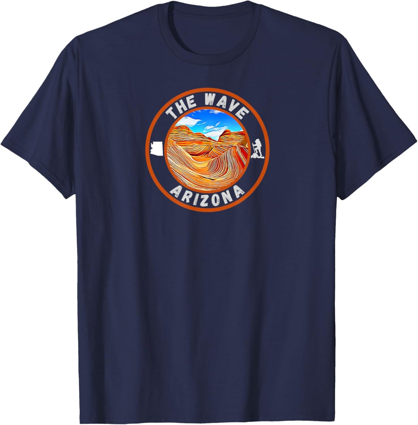 The Wave Arizona Sandstone Hike T-Shirt - T-Shirt | Navy