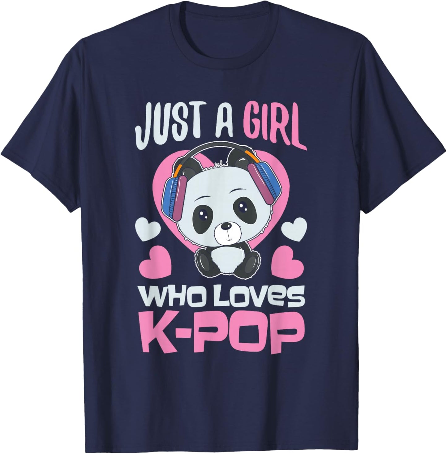K-Pop Panda Kpop South Korea Music Fans Gift T-Shirt - T-Shirt | Navy