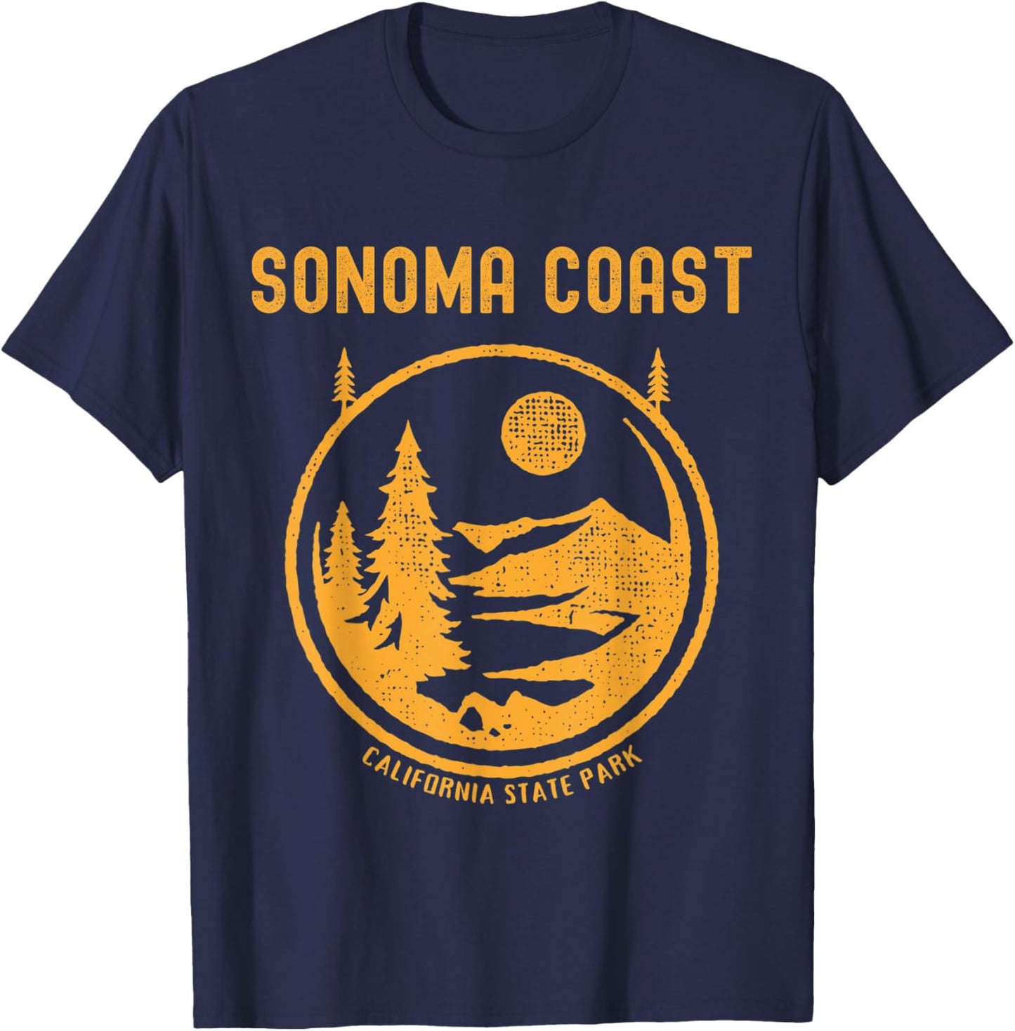 Sonoma Coast California State Park T-Shirt - T-Shirt | Navy