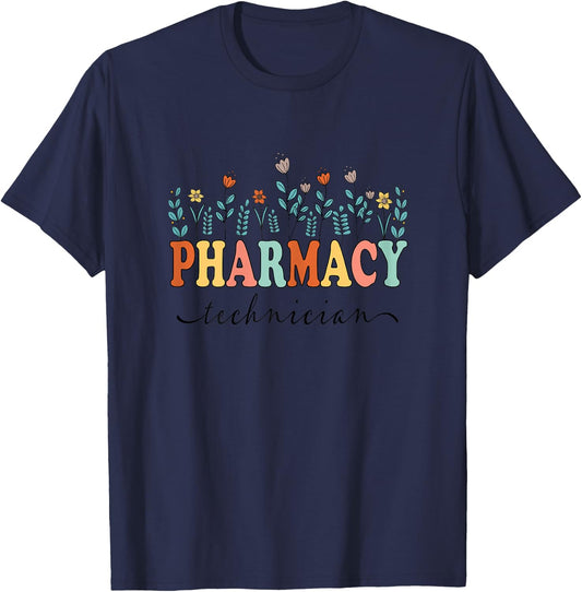 Pharmacy Technician Pharmacist Tech Student Appreciation Day T-Shirt - T-Shirt | Navy