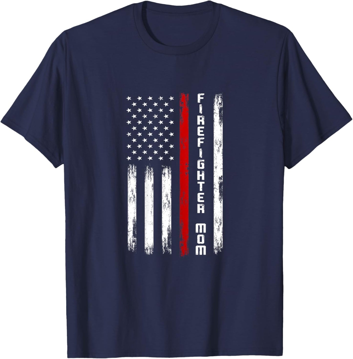 Firefighter Mom Firefighter T-Shirt - T-Shirt | Navy