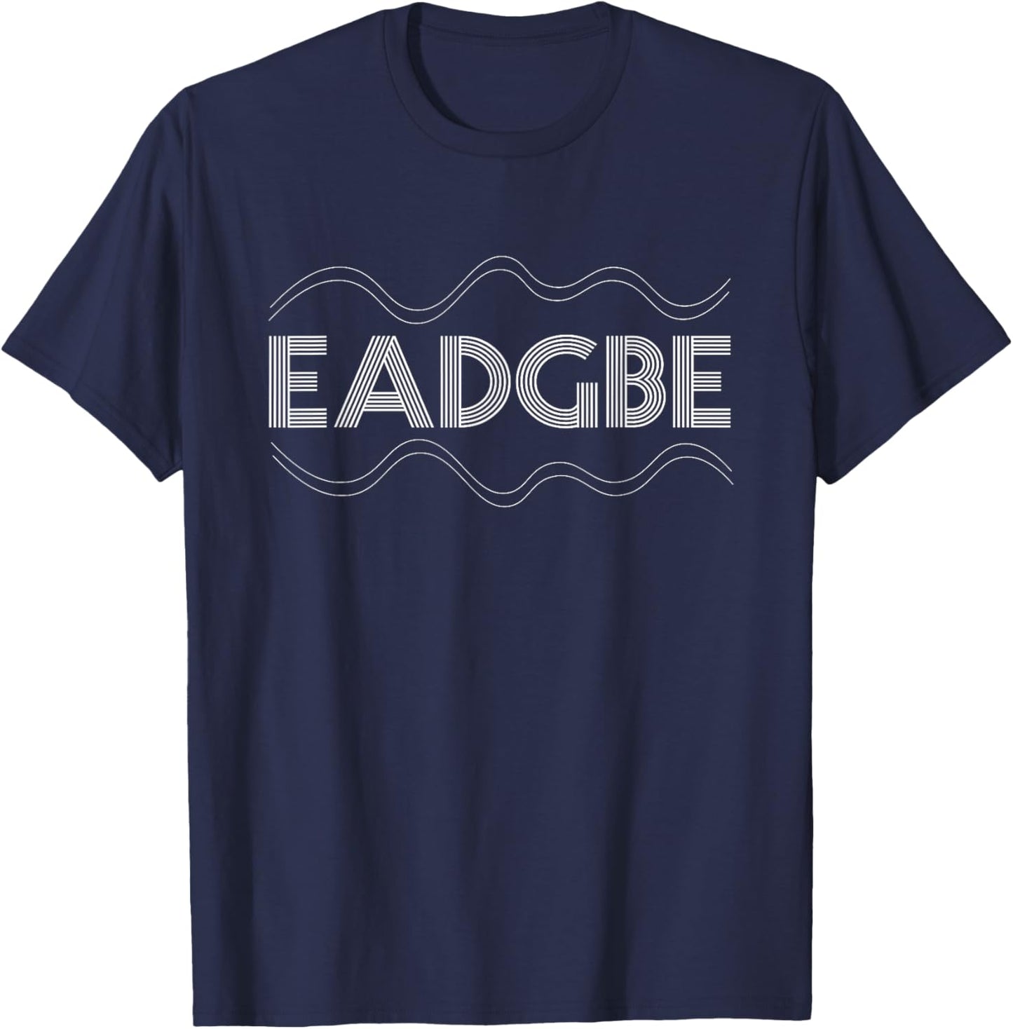 Funny 6 String Guitar EADGBE Tuning For Guitarists T-Shirt - T-Shirt | Navy