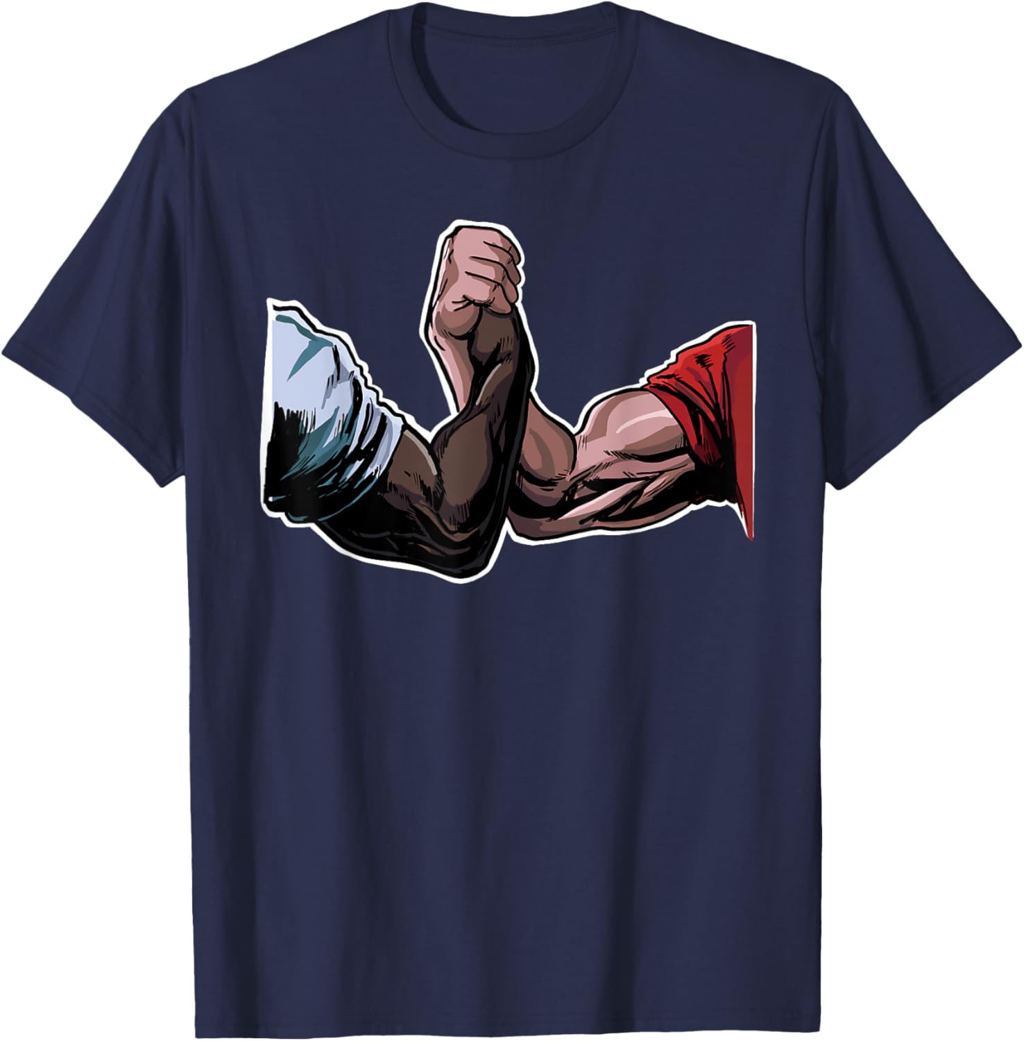 Epic Handshake funny Swole Bro Handshake Epic Handshake T-Shirt - T-Shirt | Navy