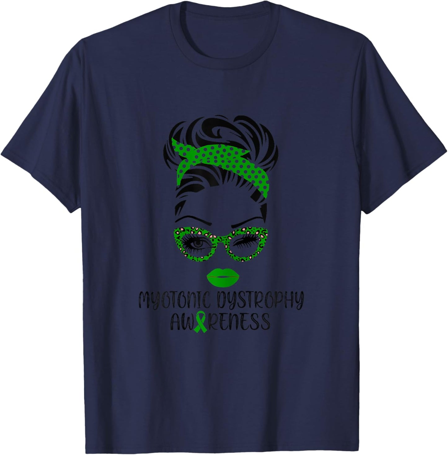 Myotonic Dystrophy Awareness T-Shirt - T-Shirt | Navy
