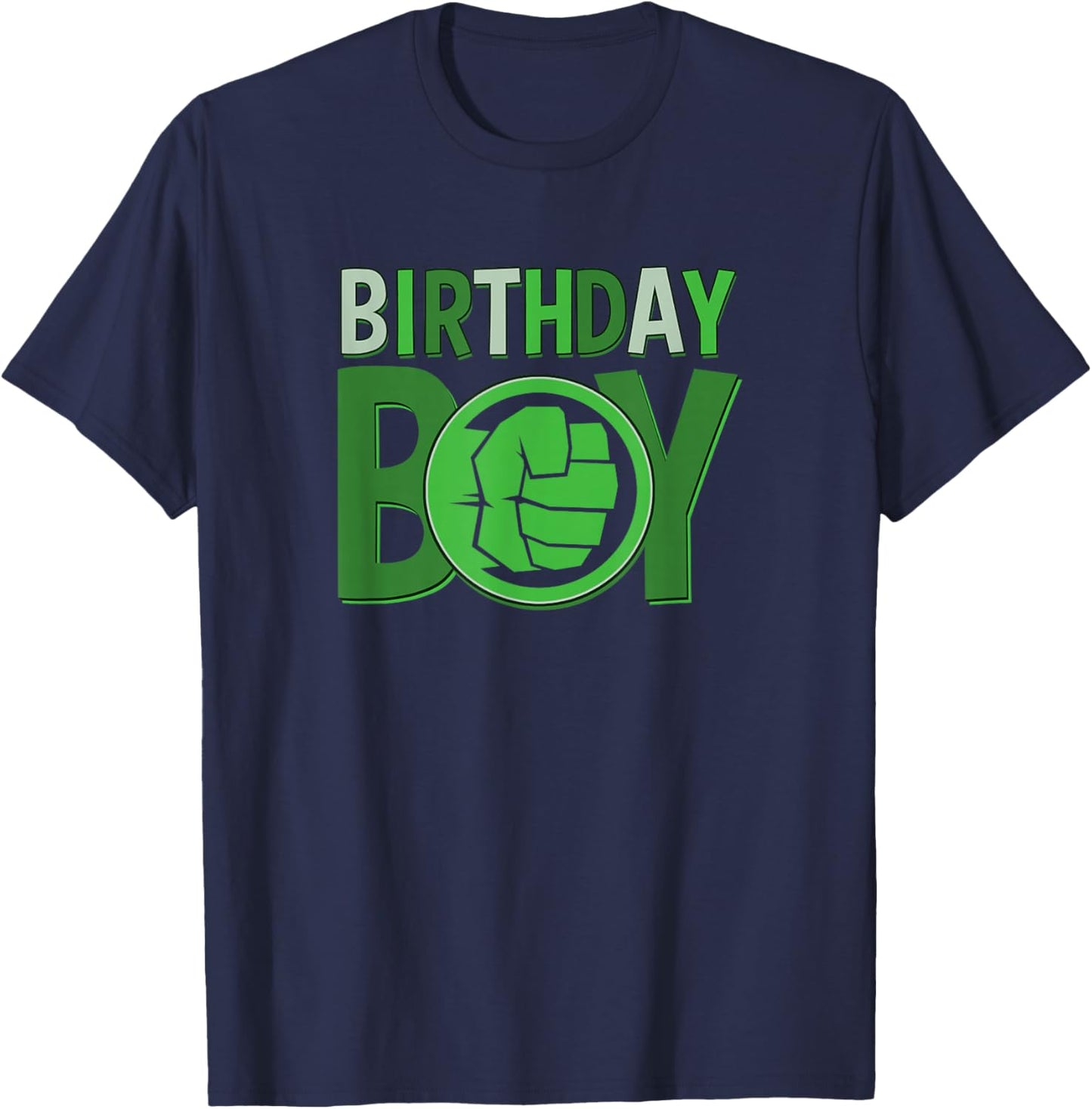 Marvel Avengers Incredible Hulk Birthday Boy Small T-Shirt - T-Shirt | Navy