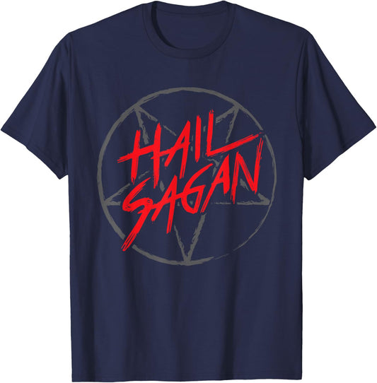 Science Space Hail Sagan Cosmos NASA Carl Nerd Geek Chic Lol T-Shirt - T-Shirt | Navy