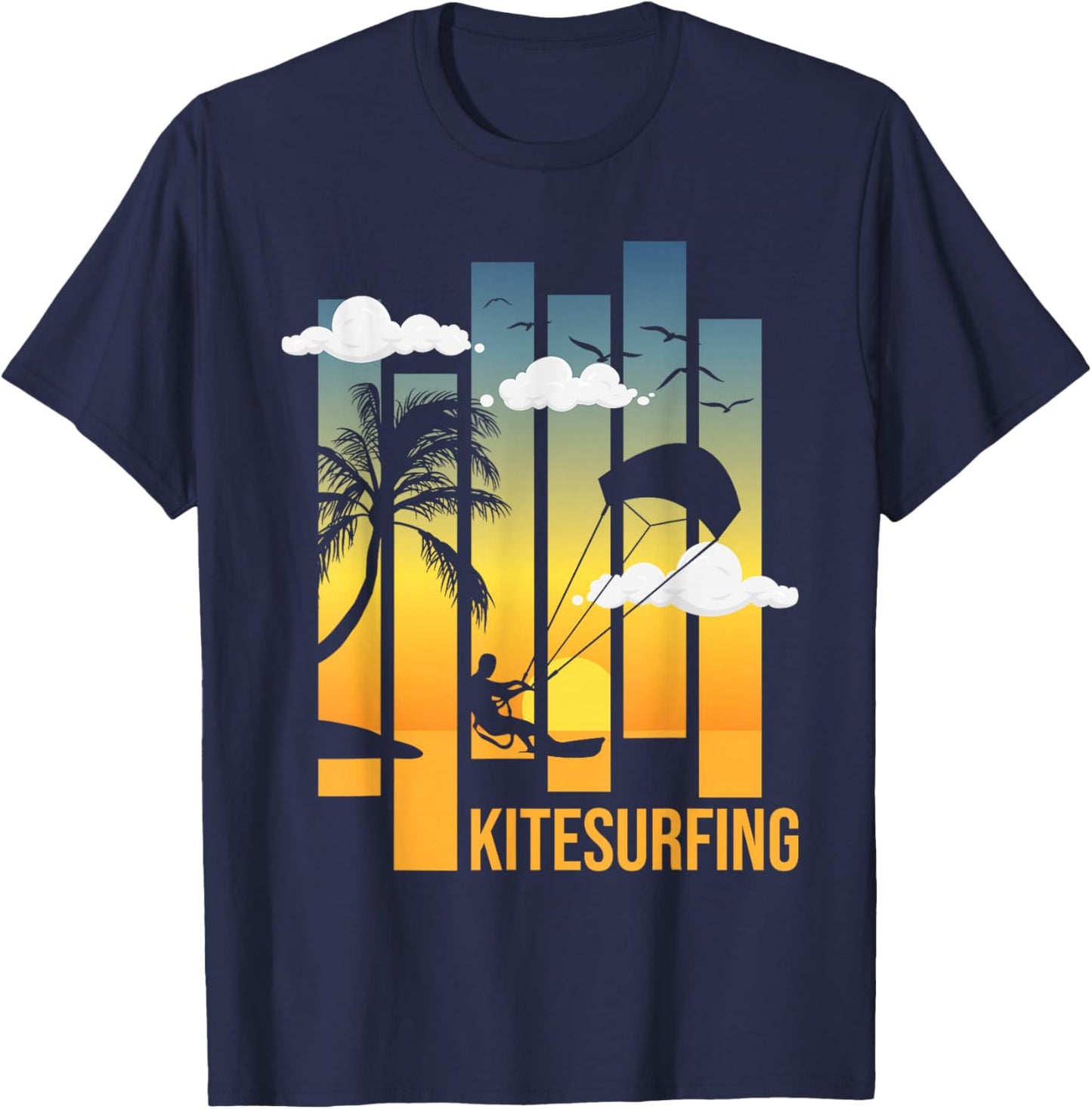 Kitesurfing - Kiteboarding Kiteboarder Kitesurfer T-Shirt - T-Shirt | Navy