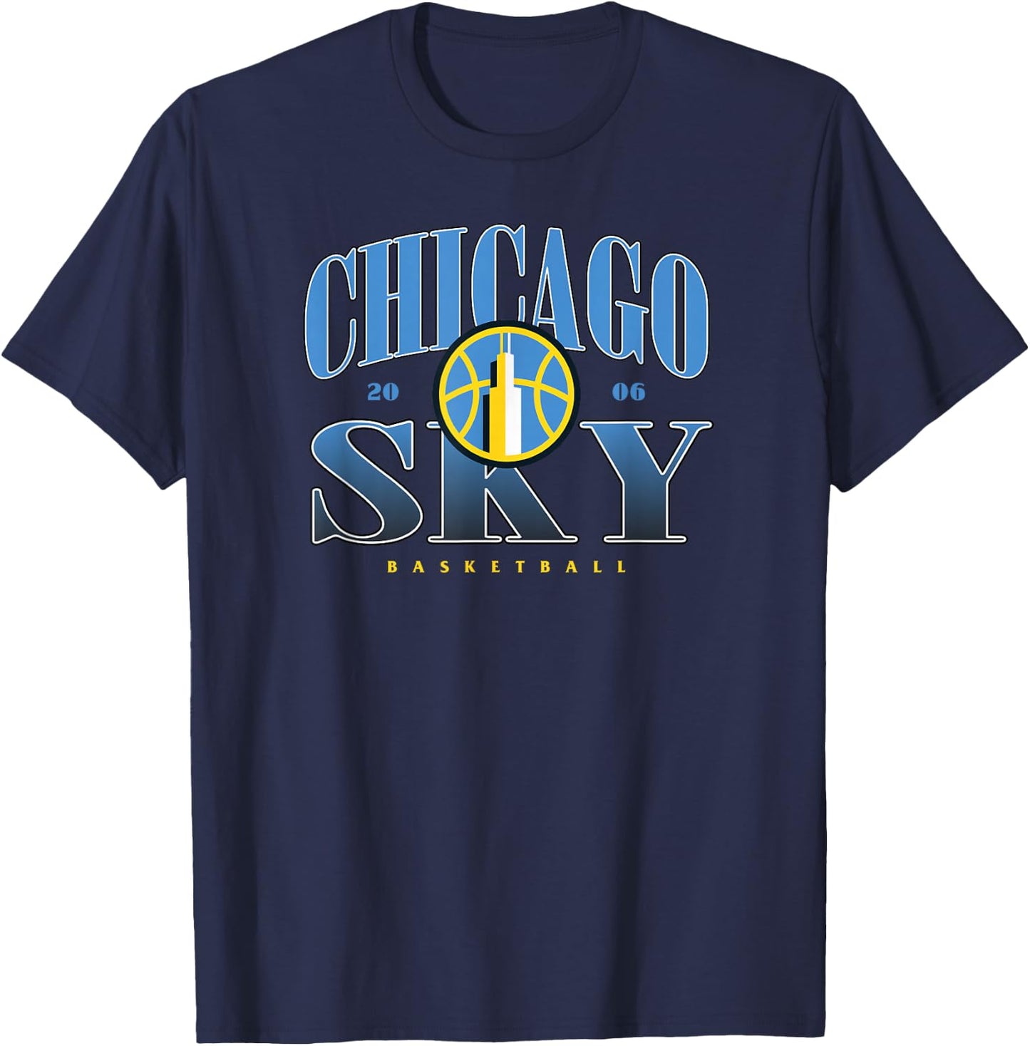 WNBA Chicago Sky Courtside T-Shirt - T-Shirt | Navy
