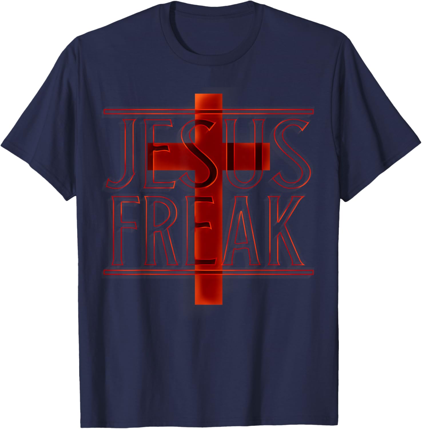 Jesus Freak Christians Faith Prayer Church Bible T-Shirt - T-Shirt | Navy