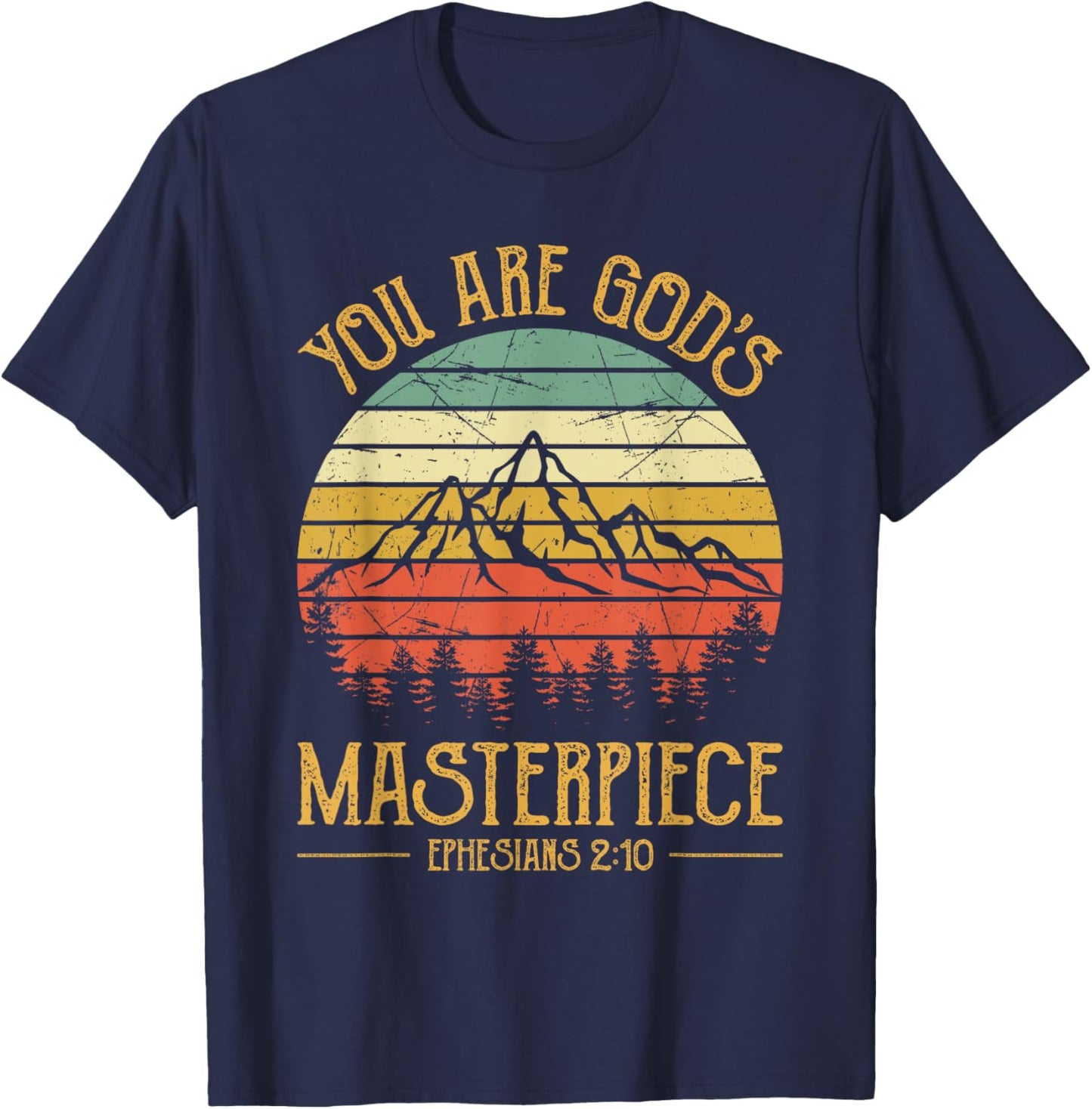You Are God's Masterpiece Kids Christian T-Shirt - T-Shirt | Navy