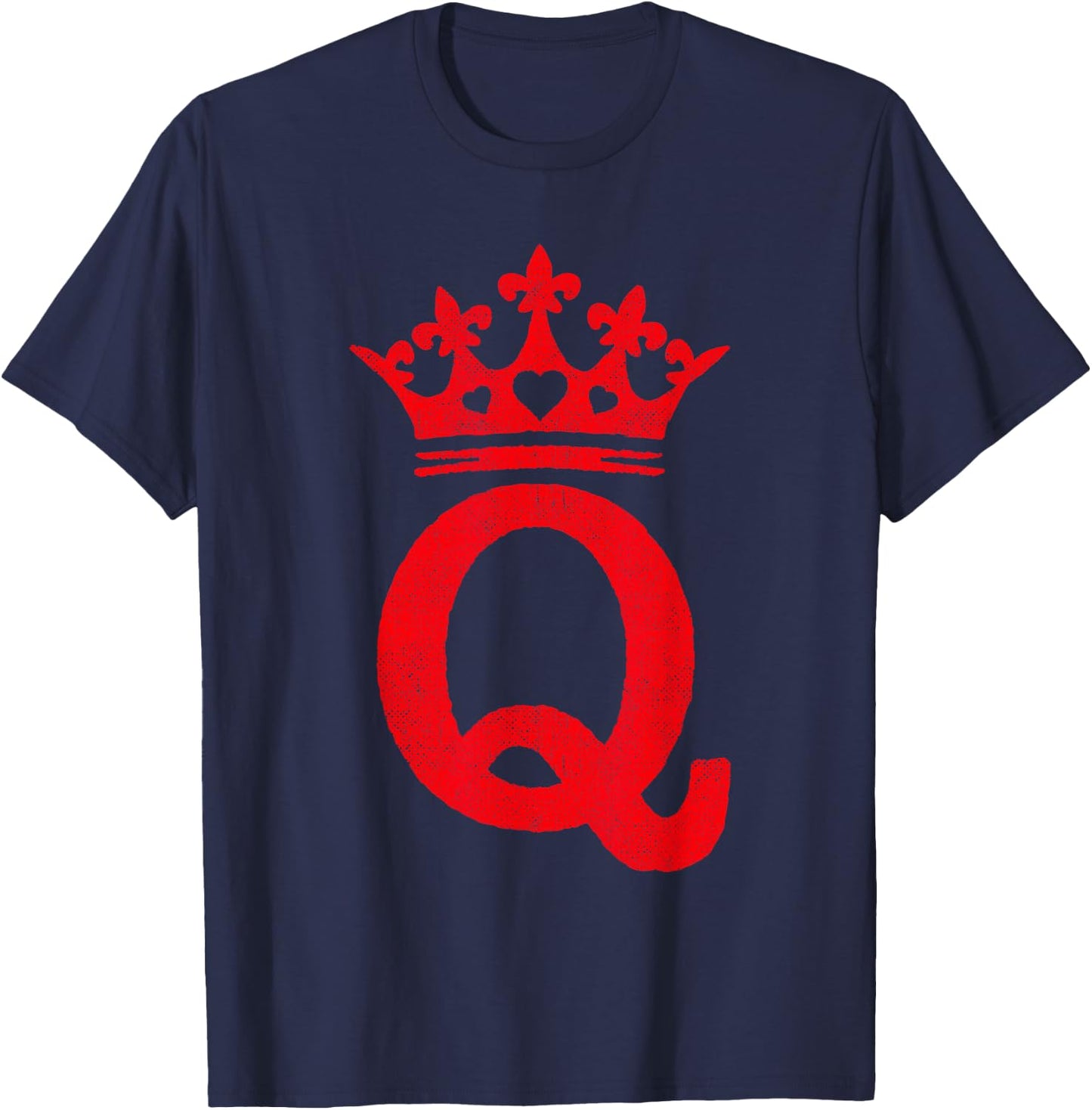 Queen Hearts Halloween Costume - Valentines Queen of Hearts T-Shirt - T-Shirt | Navy