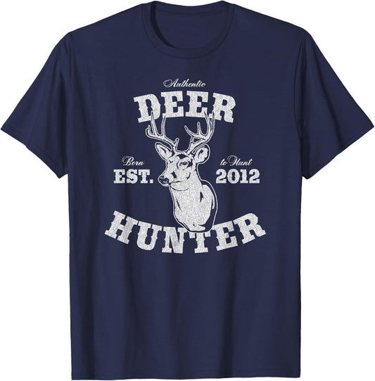 14 Year Old Deer Hunter Hunting 2012 14th Birthday T-Shirt - T-Shirt | Navy