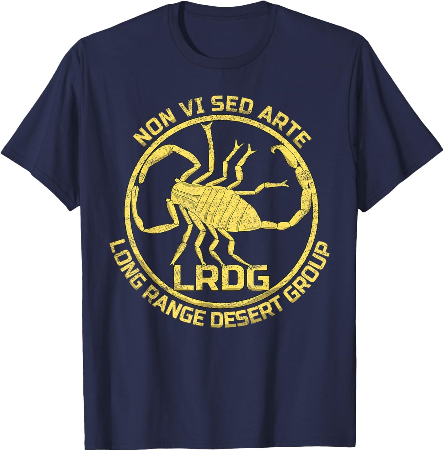 LRDG British Special Force Range Desert Group British WW2 T-Shirt - T-Shirt | Navy
