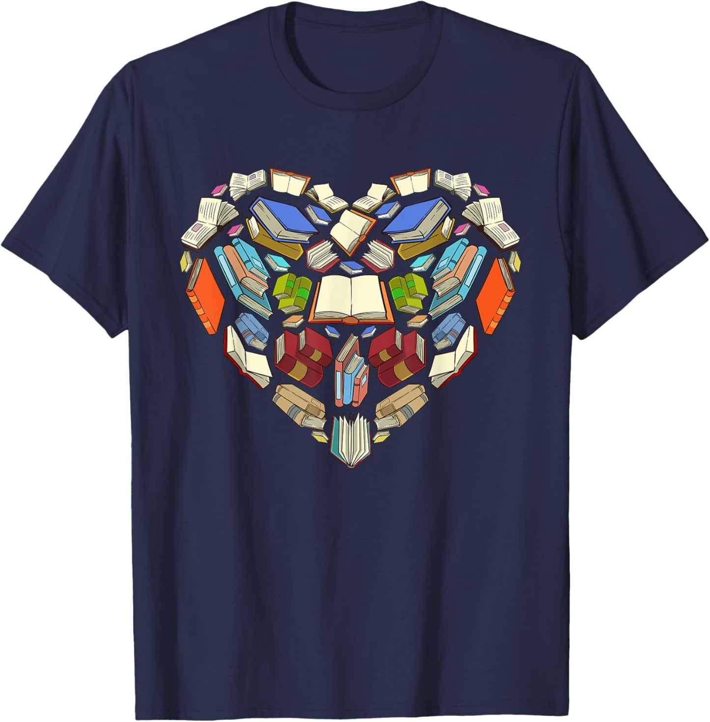Funny Book Lover Gift Librarian Men Women Bookworm Reading T-Shirt - T-Shirt | Navy