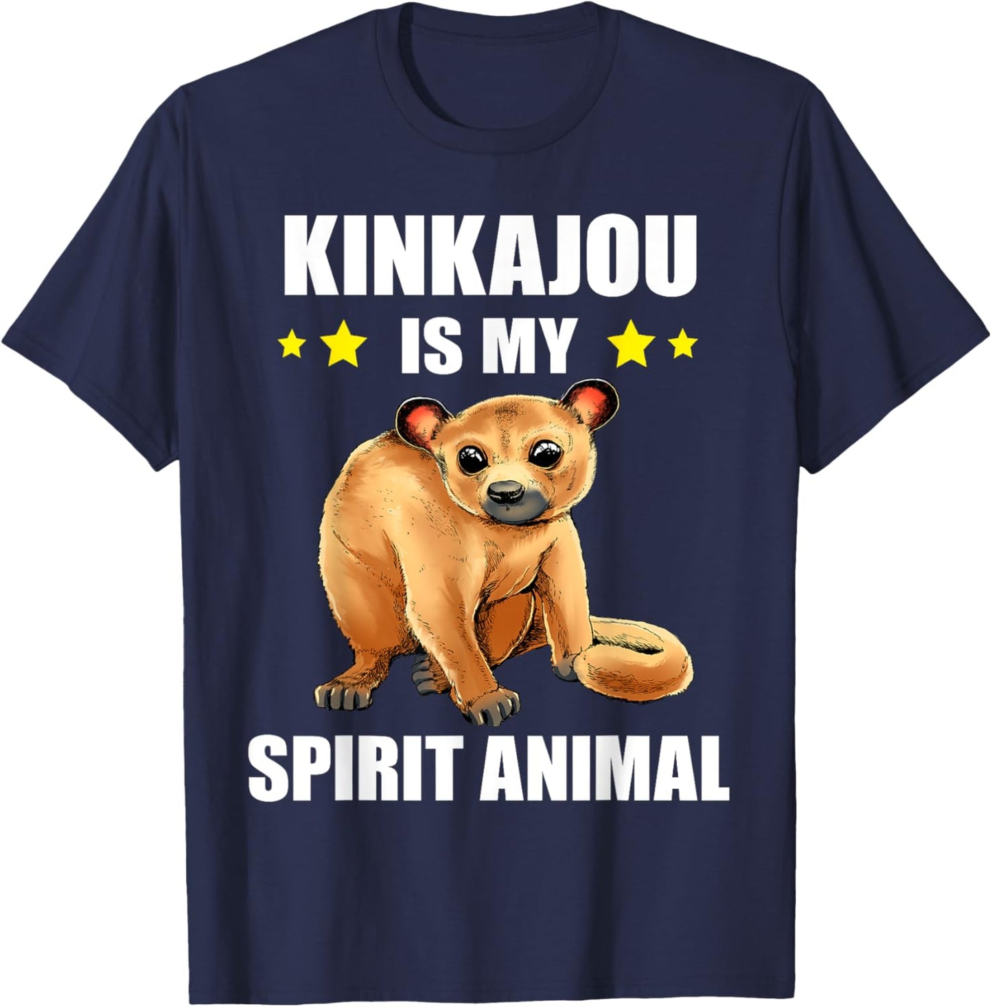 Kinkajou Spirit Animal Night Ape Honey Bear Kinkajou Lover T-Shirt - T-Shirt | Navy