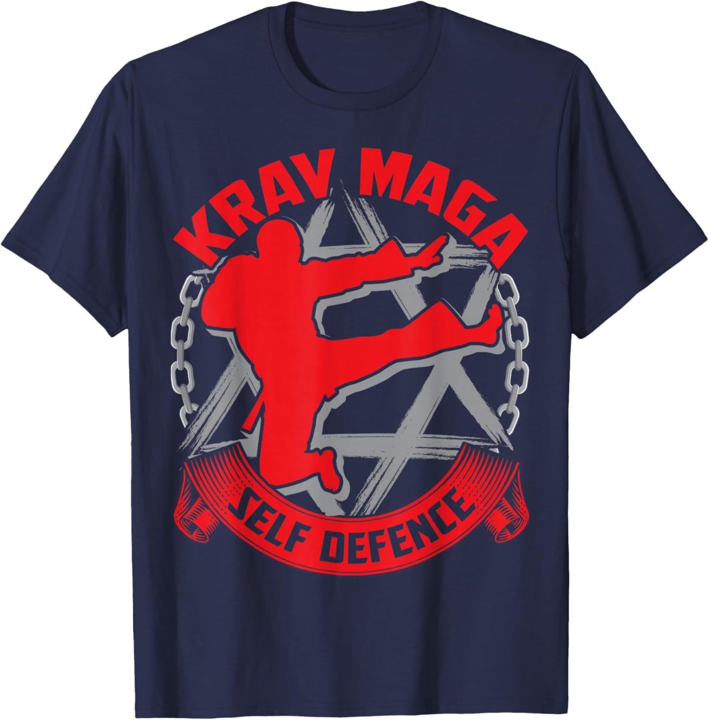 Krav MAGA Sport Isreali Sportswear Fight Self-Defence T-Shirt - T-Shirt | Navy