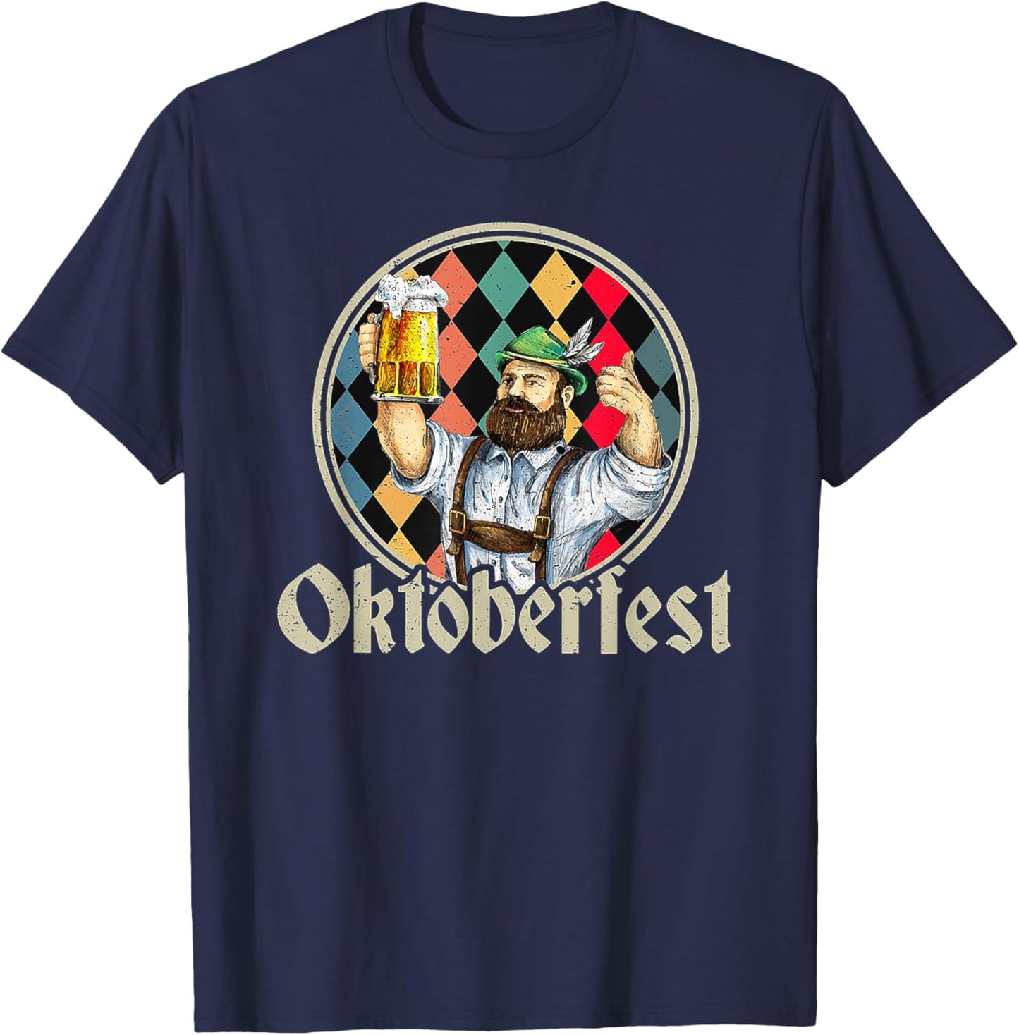 Oktoberfest Beer Bavarian Munich Beer Festival October Gift T-Shirt - T-Shirt | Navy