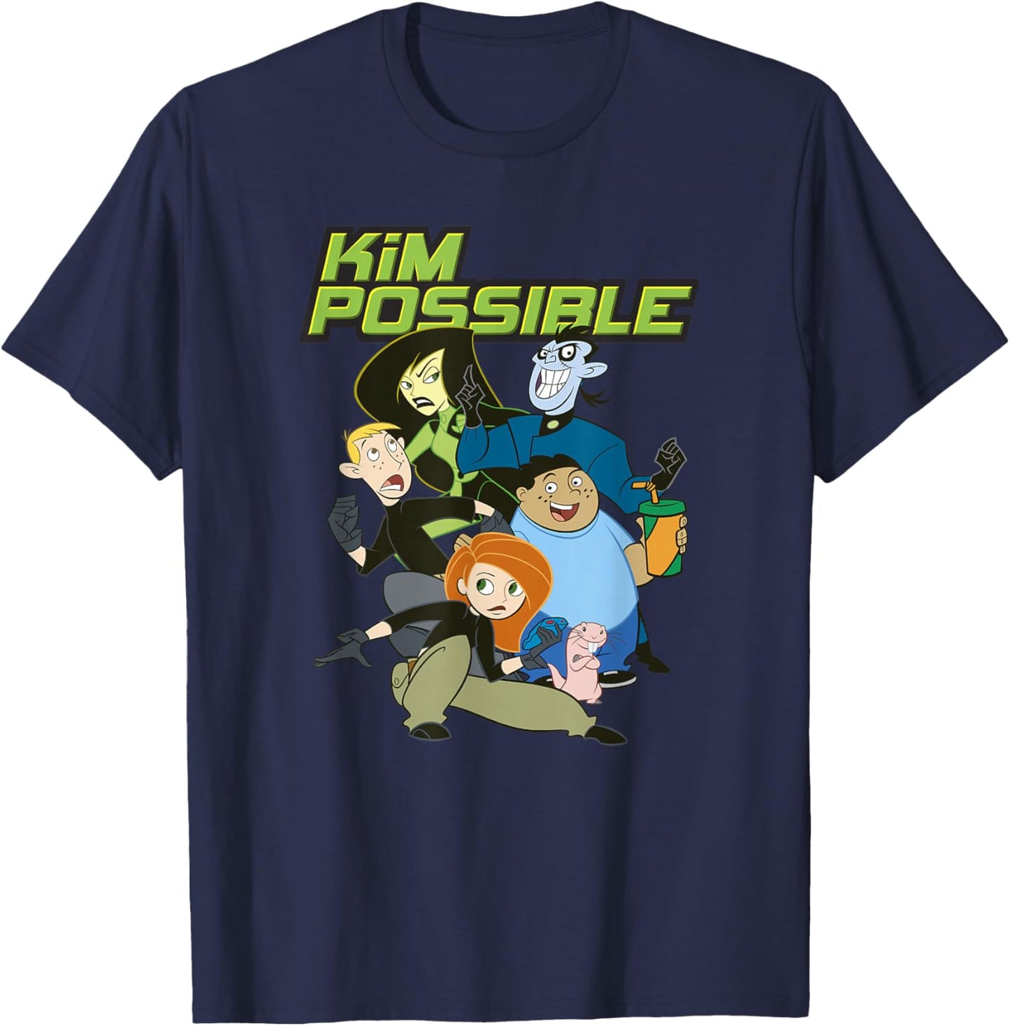 Disney Kim Possible Group Character Poster T-Shirt - T-Shirt | Navy