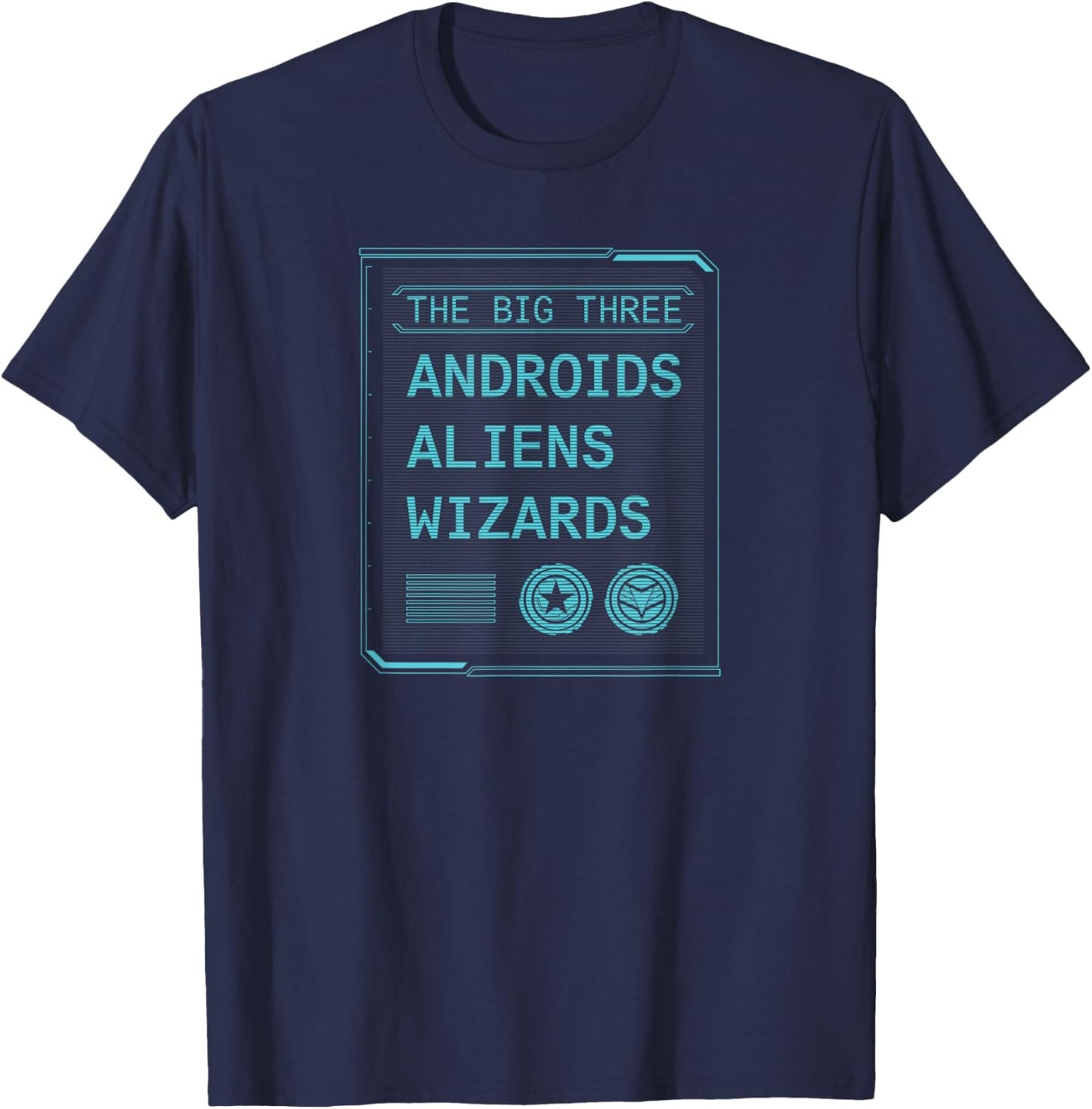 The Falcon and The Winter Soldier Androids Aliens Wizards T-Shirt - T-Shirt | Navy