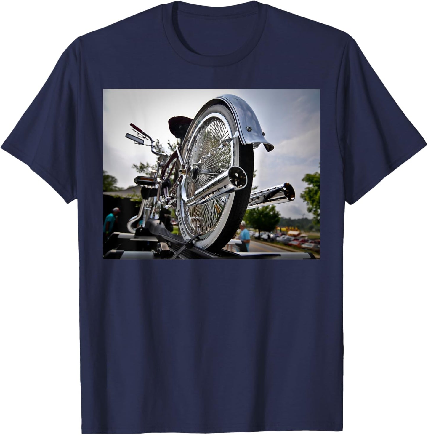 Lowrider Bike T-Shirt - T-Shirt | Navy