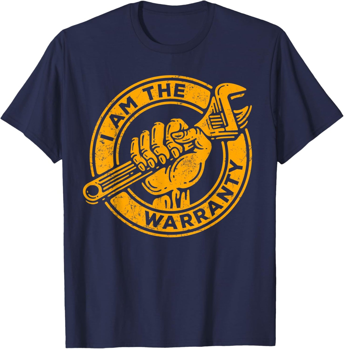 I Am The Warranty, Car Lover Vintage T-Shirt - T-Shirt | Navy