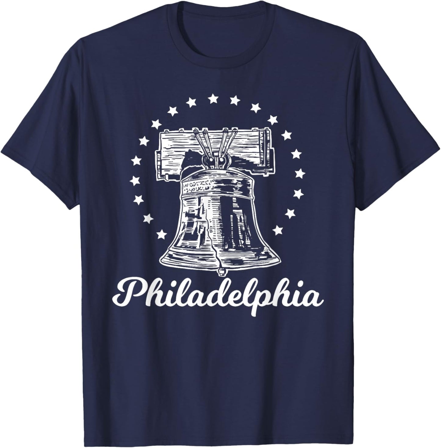 Philadelphia Novelty Liberty Bell Small T-Shirt - T-Shirt | Navy