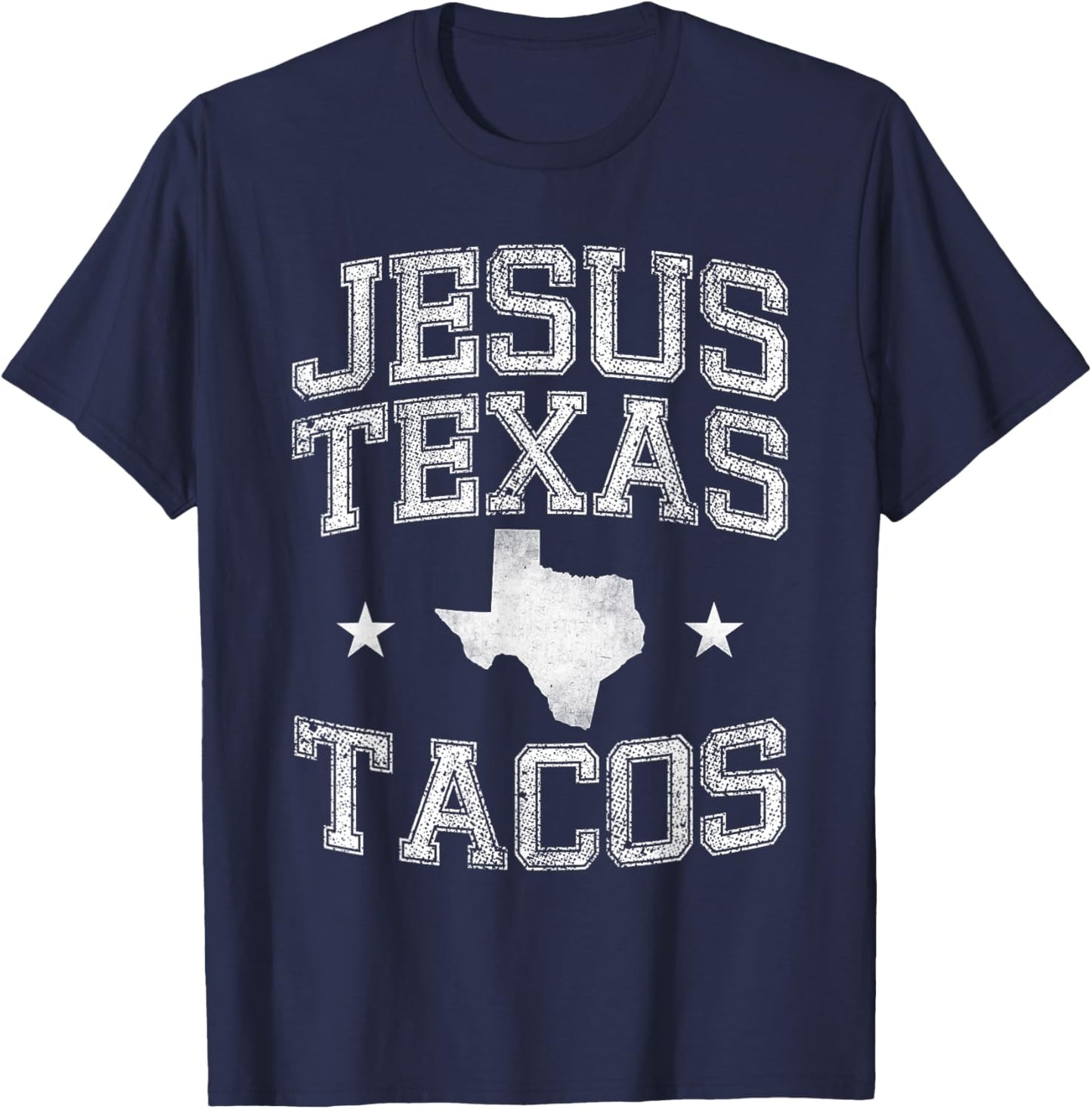 Texas Flag State US Vintage Longhorn Texas Retro T-Shirt - T-Shirt | Navy