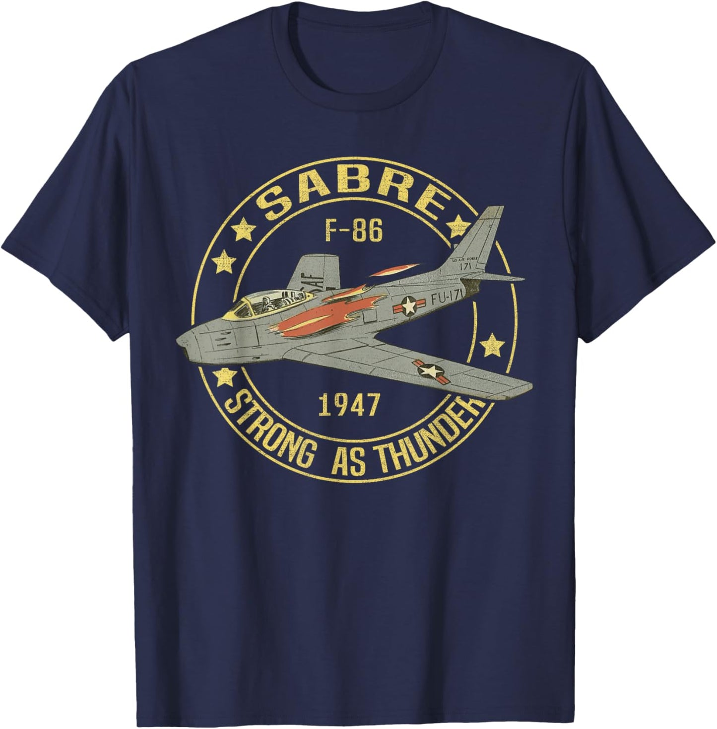 F-86 Sabre Jet F86 Sabrejet T-Shirt - T-Shirt | Navy
