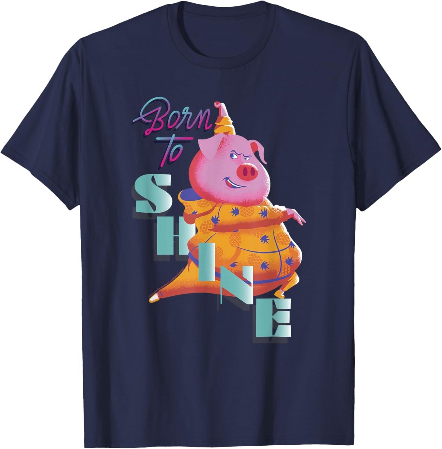 Sing 2 Gunter Born to Shine T-Shirt - T-Shirt | Navy