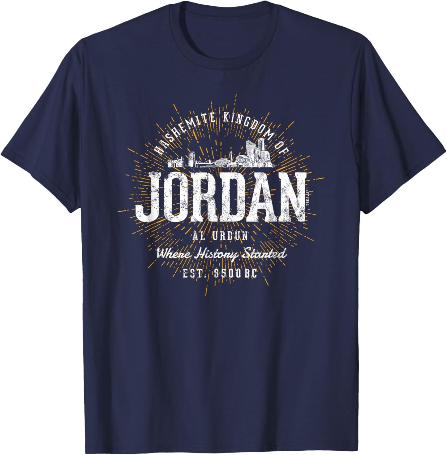 Vintage Style Retro Jordan T-Shirt - T-Shirt | Navy