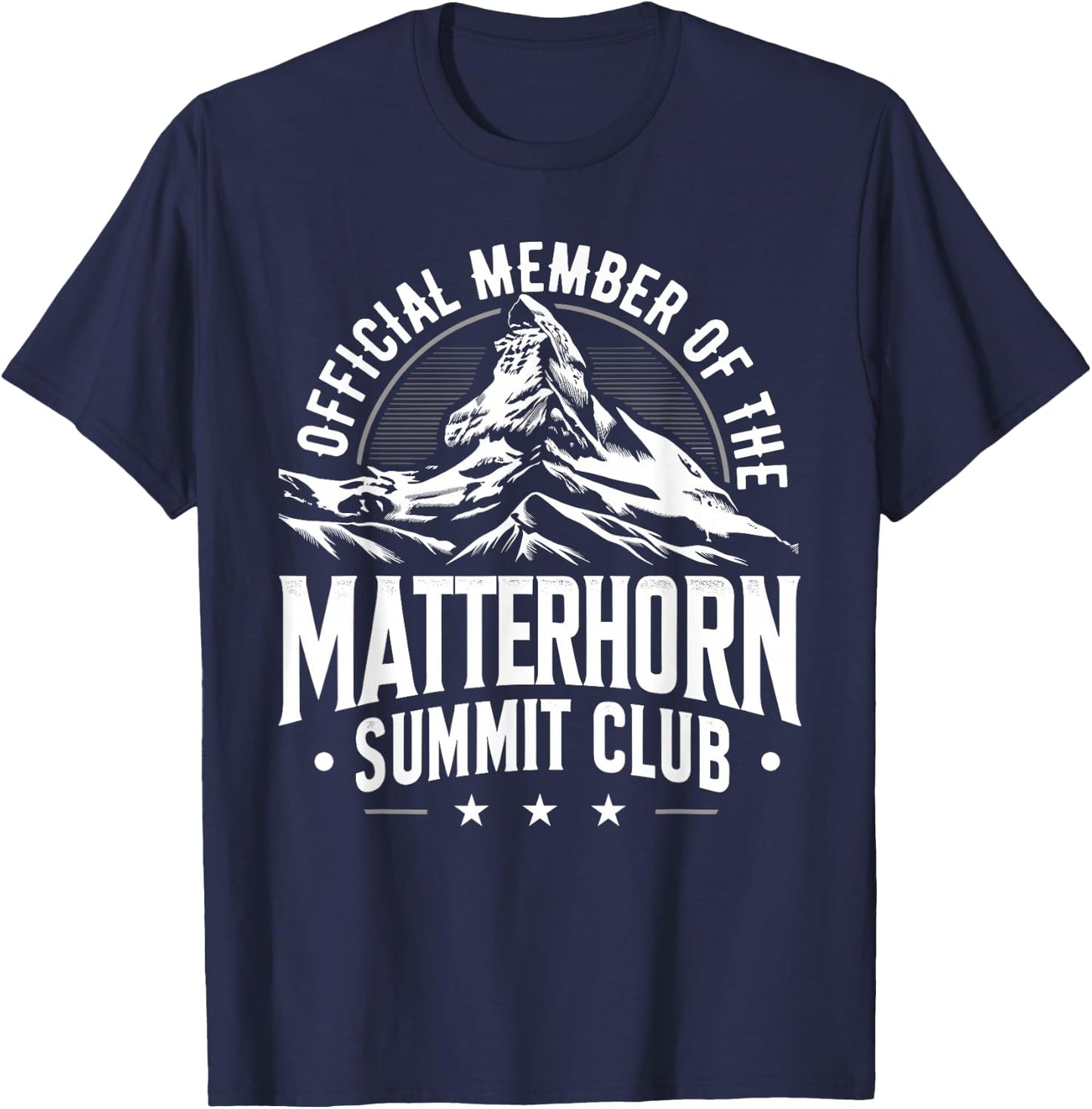 Official Member of the Matterhorn Summit Club Adventure T-Shirt - T-Shirt | Navy