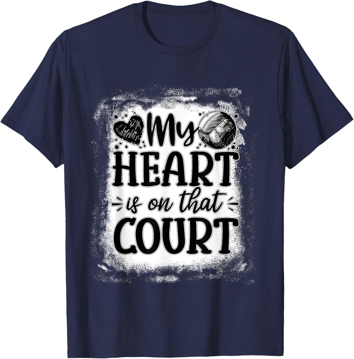 Volleyball Mom Volleyball Player Volleyball Mothers Day T-Shirt - T-Shirt | Navy