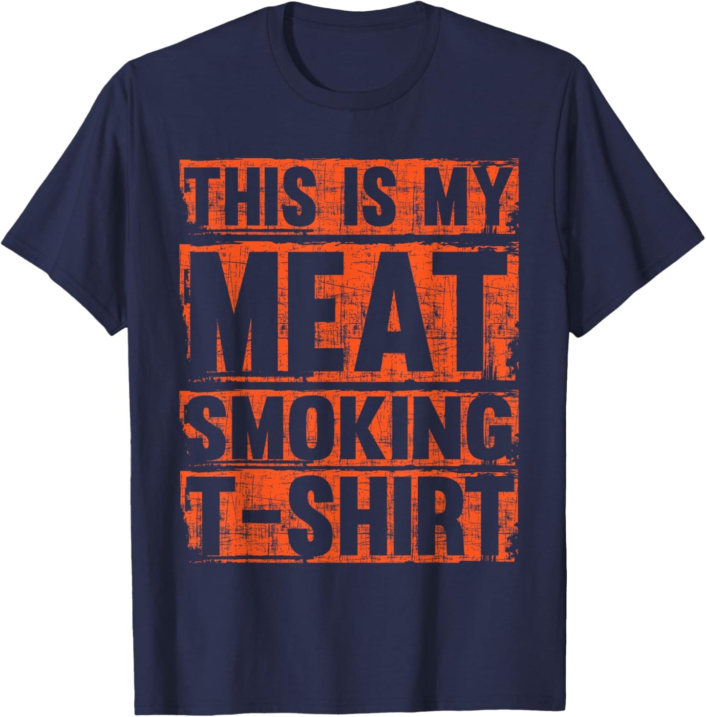 This Is My Meat Smoking BBQ Smoker Barbecue Chef Pit-master T-Shirt - T-Shirt | Navy