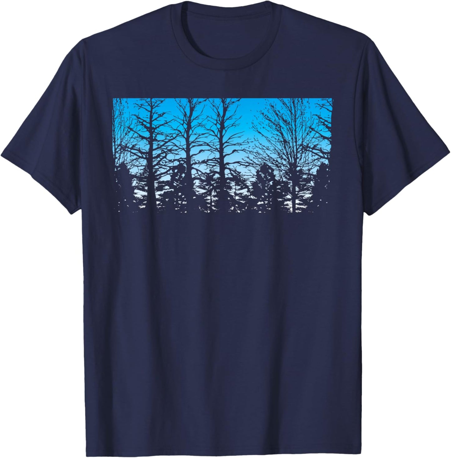 Outdoor Nature Lovers Trees Nature Forest T-Shirt - T-Shirt | Navy
