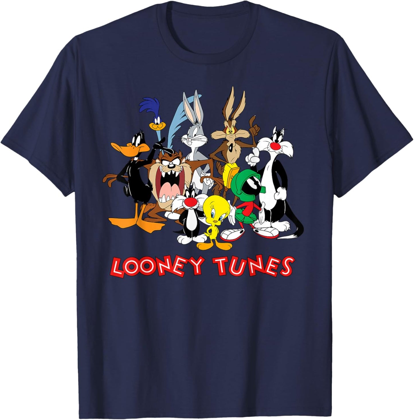 Looney Tunes All Characters T-Shirt - T-Shirt | Navy
