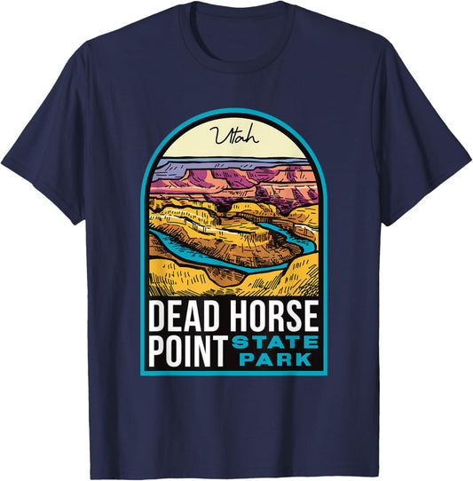 Dead Horse Point State Park Utah Vintage T-Shirt - T-Shirt | Navy