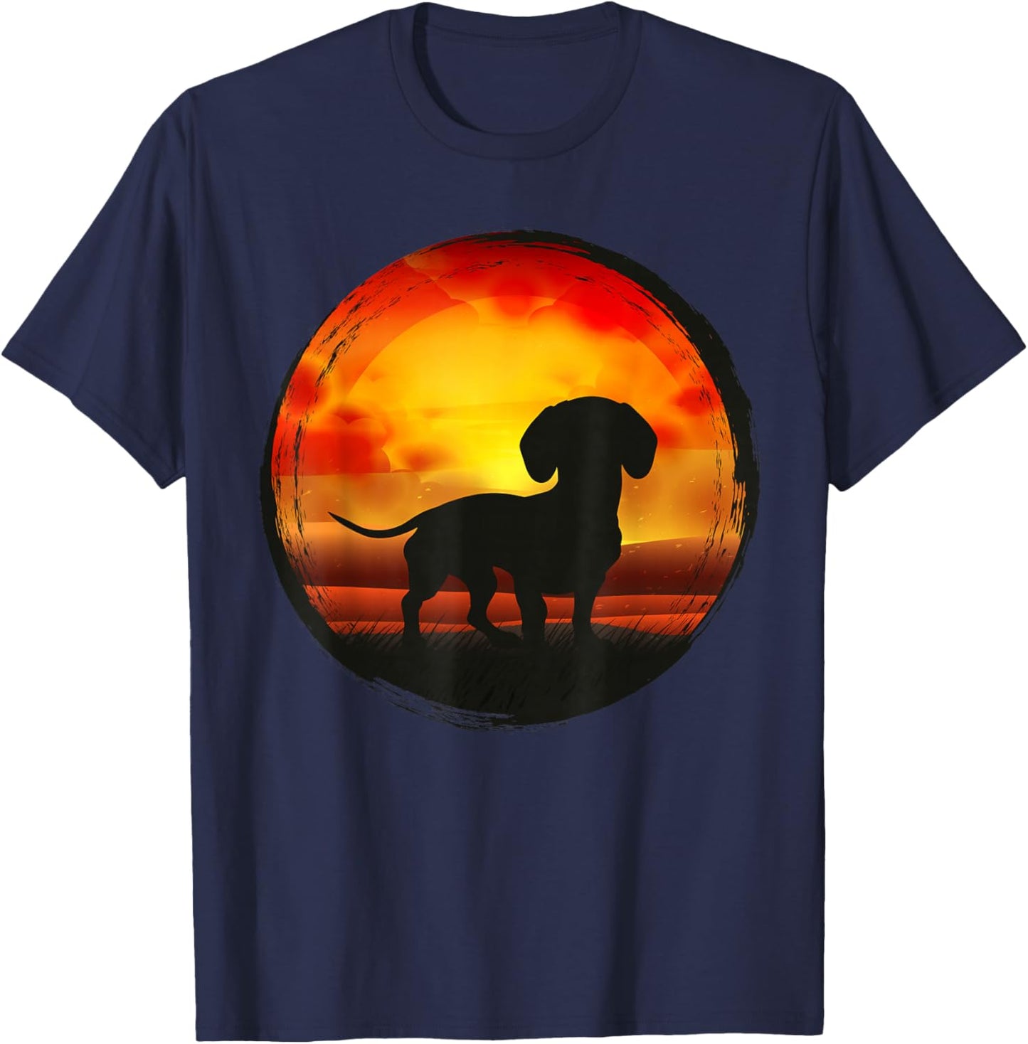 Dachshund Doxie Wiener Sausage Dog T-Shirt - T-Shirt | Navy