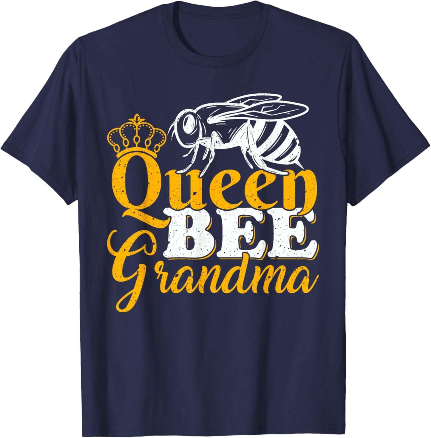 Queen Bee Beekeeper Honey Bees Lover Queen Bee Grandma T-Shirt - T-Shirt | Navy