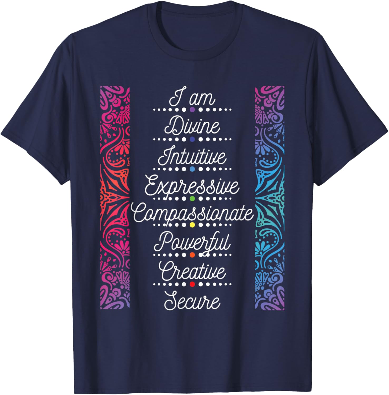 I Am Divine - Reiki Master Holistic Healer Chakra Healing T-Shirt - T-Shirt | Navy