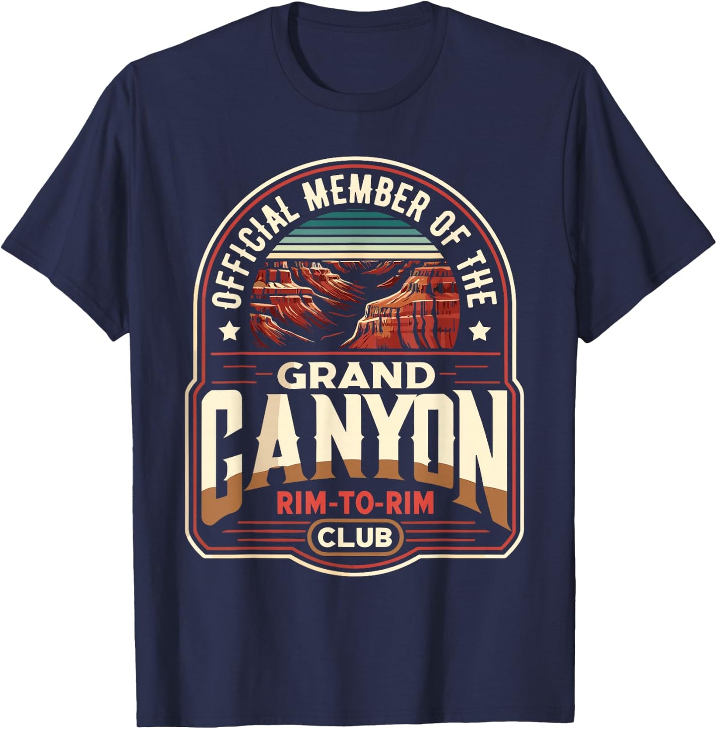 Official Member of the Grand Canyon Rim-to-Rim Club T-Shirt - T-Shirt | Navy