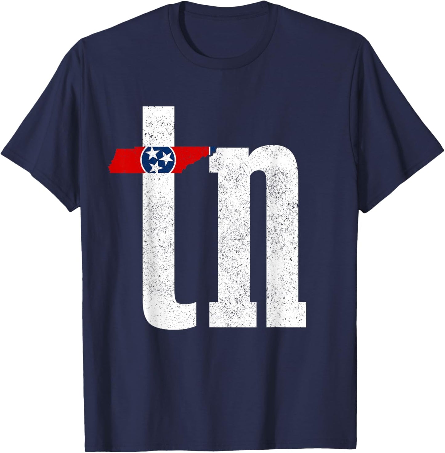 Tennessee Flag TN Pride State Map Nashville Memphis T-Shirt - T-Shirt | Navy