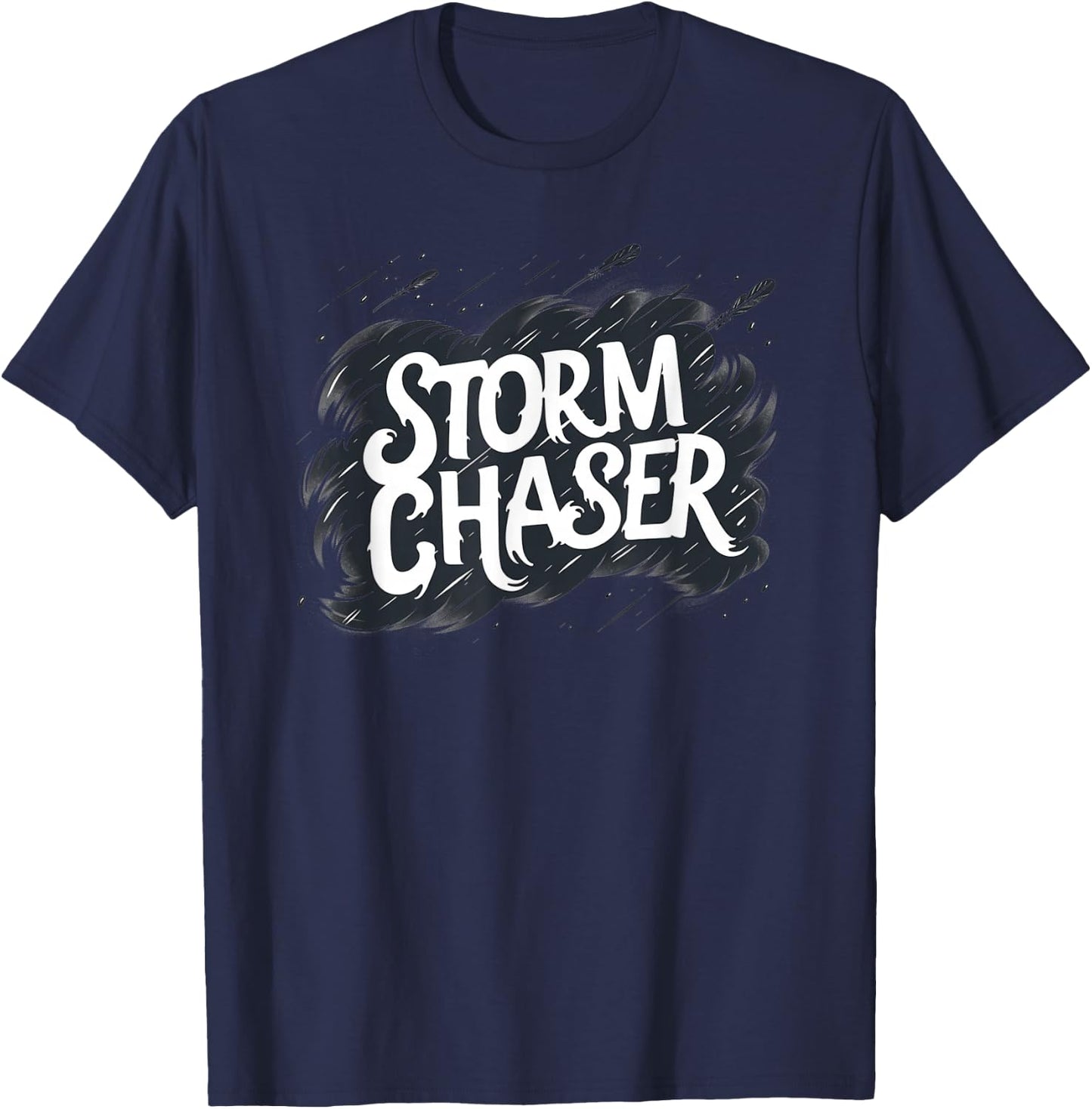 Pretty cool Storm Chaser Speech with Cloud T-Shirt - T-Shirt | Navy