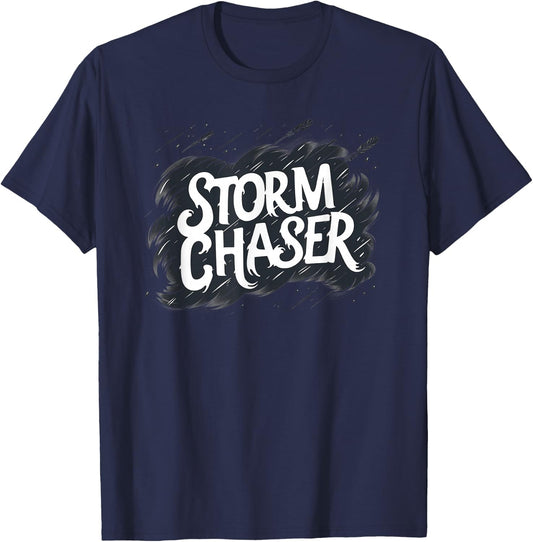 Pretty cool Storm Chaser Speech with Cloud T-Shirt - T-Shirt | Navy