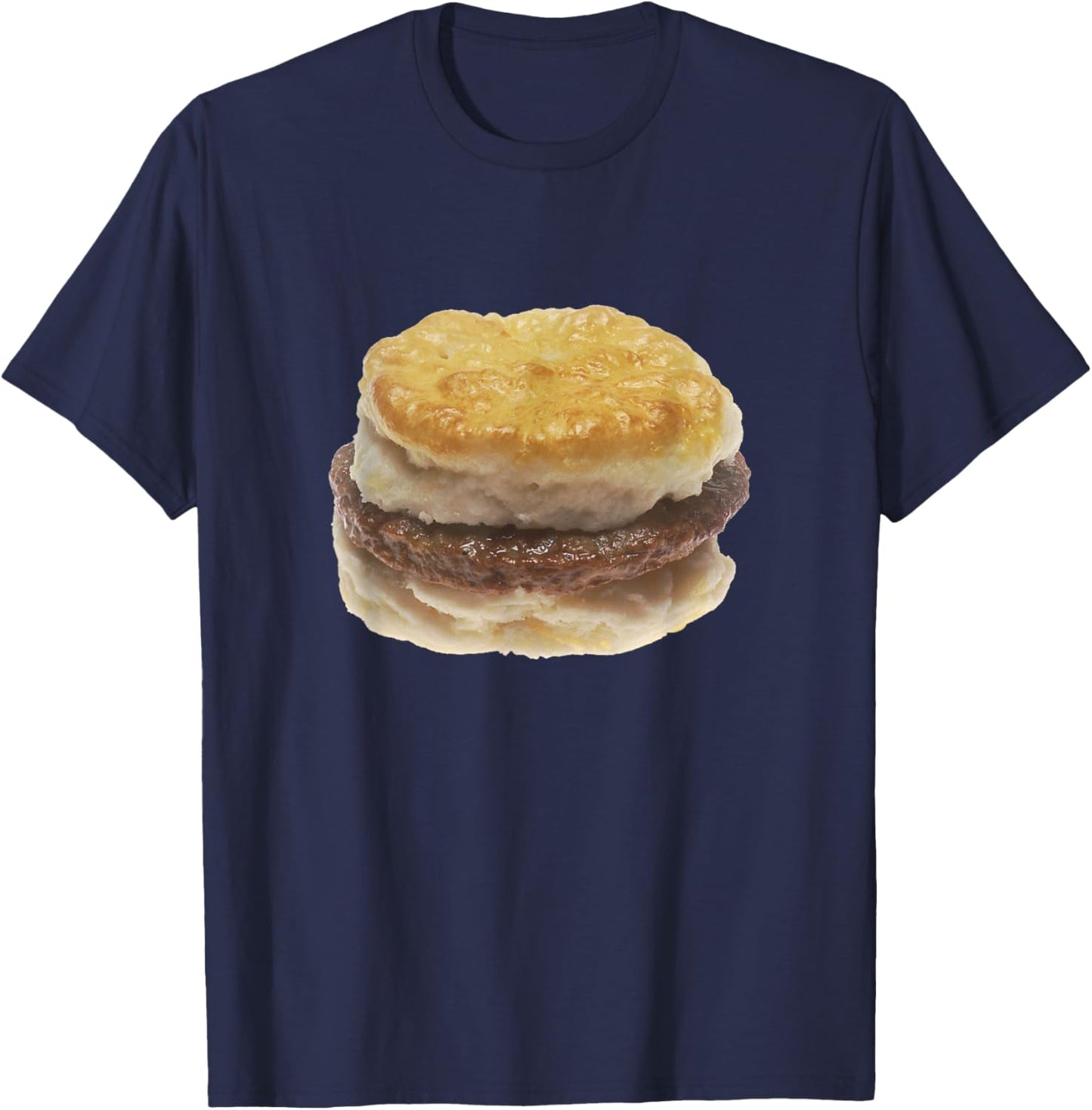 Sausage Biscuit Sandwich T-Shirt - T-Shirt | Navy