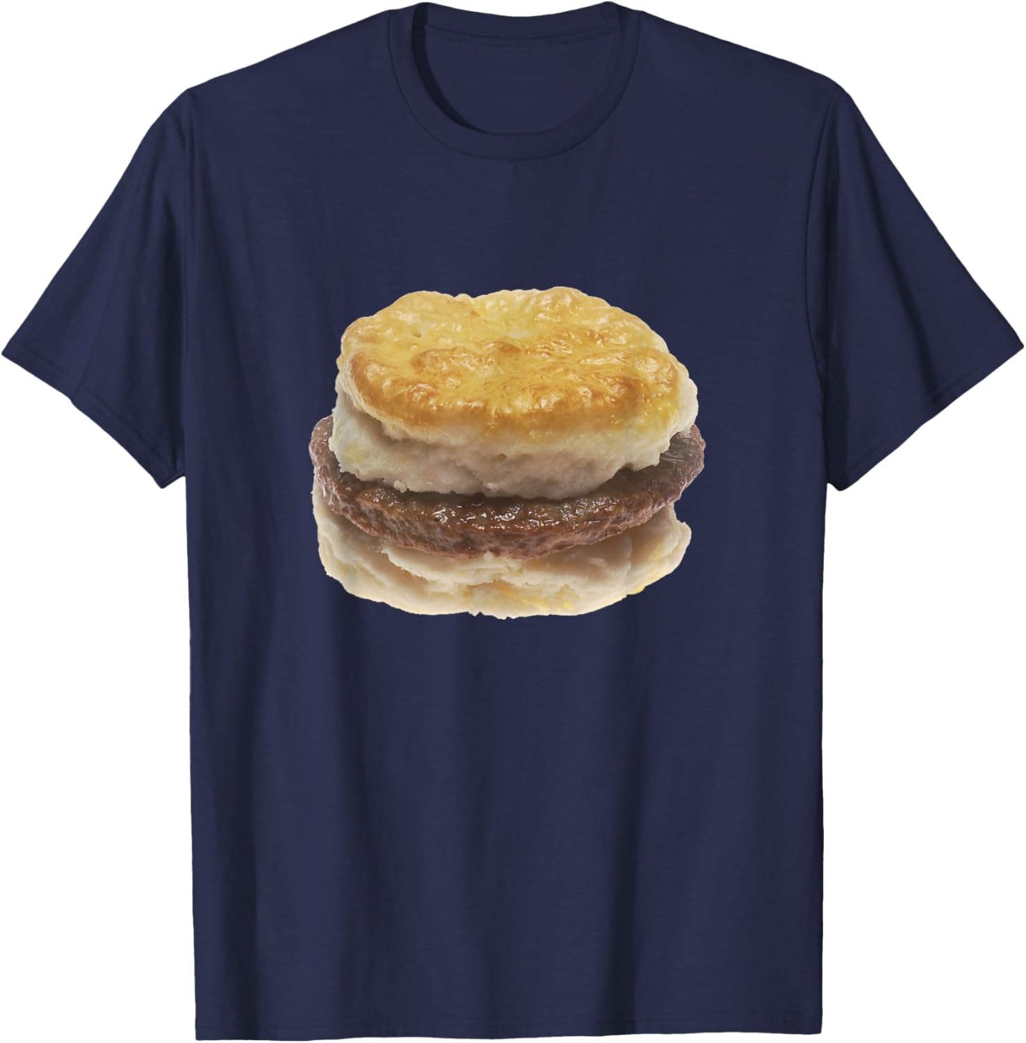 Sausage Biscuit Sandwich T-Shirt - T-Shirt | Navy