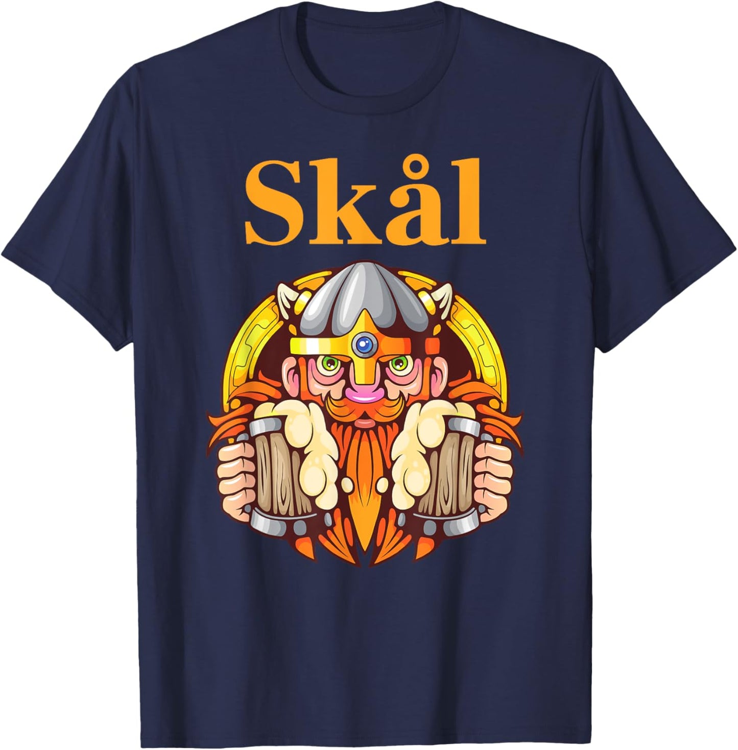 Beer gifts from Sweden Norway Skål T-Shirt - T-Shirt | Navy