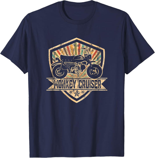 Monkey Z50 Cruiser Moped Motorcycle Japan T-Shirt - T-Shirt | Navy